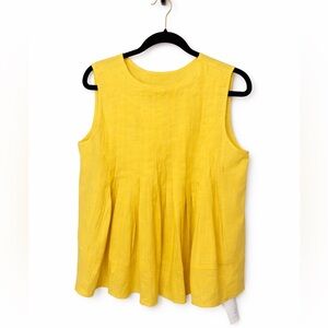Vibrant Yellow Sleeveless Top